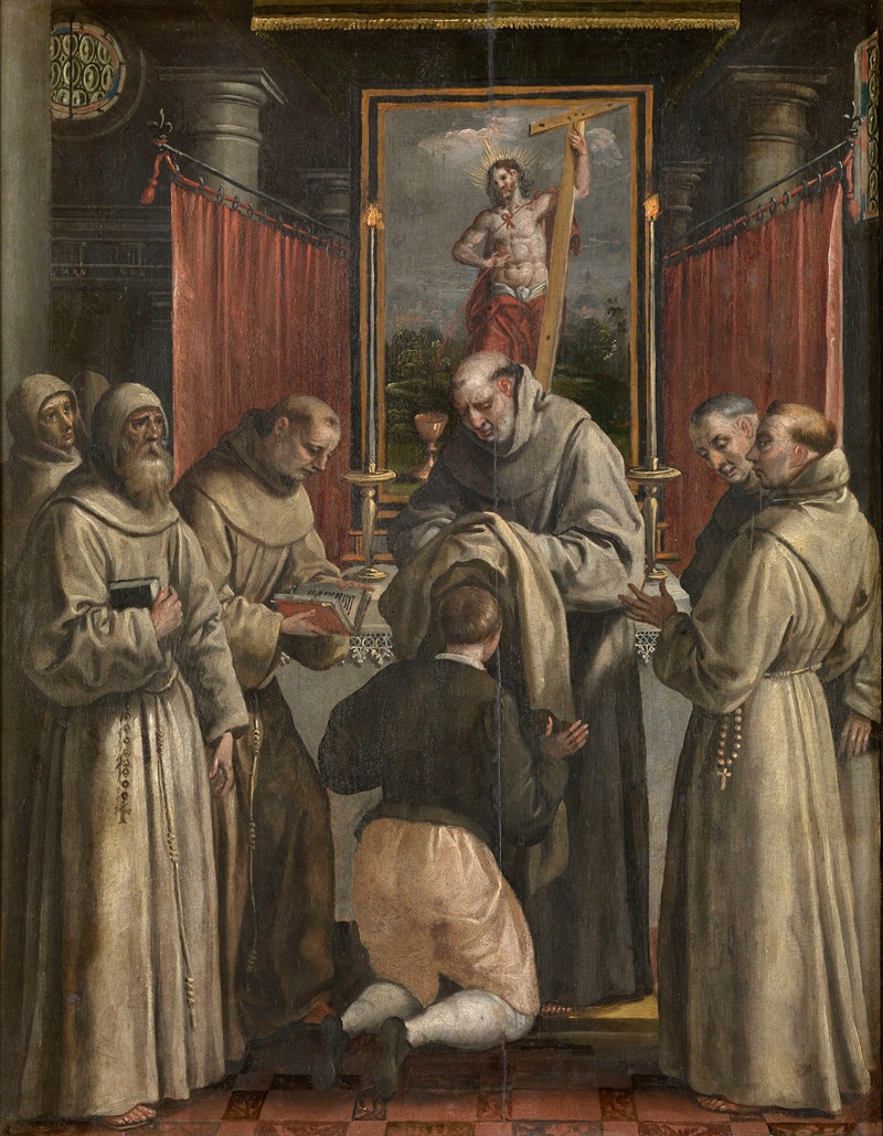 Saint Didacus Receives the Orderly Robe by Мартен де Вос — digital art print download