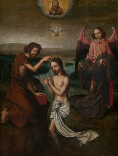 The Baptism of Christ by Marcellus Coffermans — digital art print download