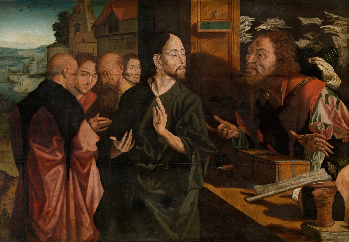 Calling of Matthew by Маринус Ван Реймерсвале, 1530 — digital art print download