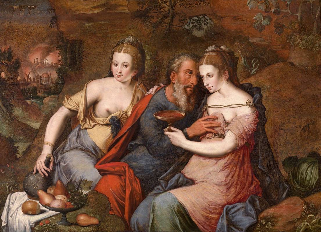 Lot and his Daughters by Meester van de Verloren Zoon — digital art print download