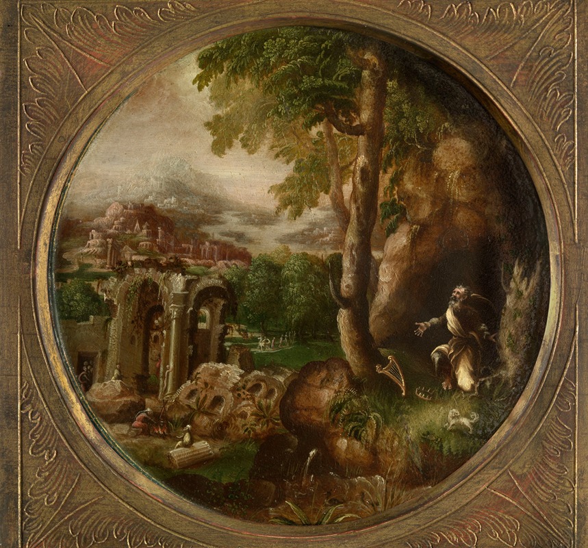King David in a Landscape by Michiel Gast — digital art print download