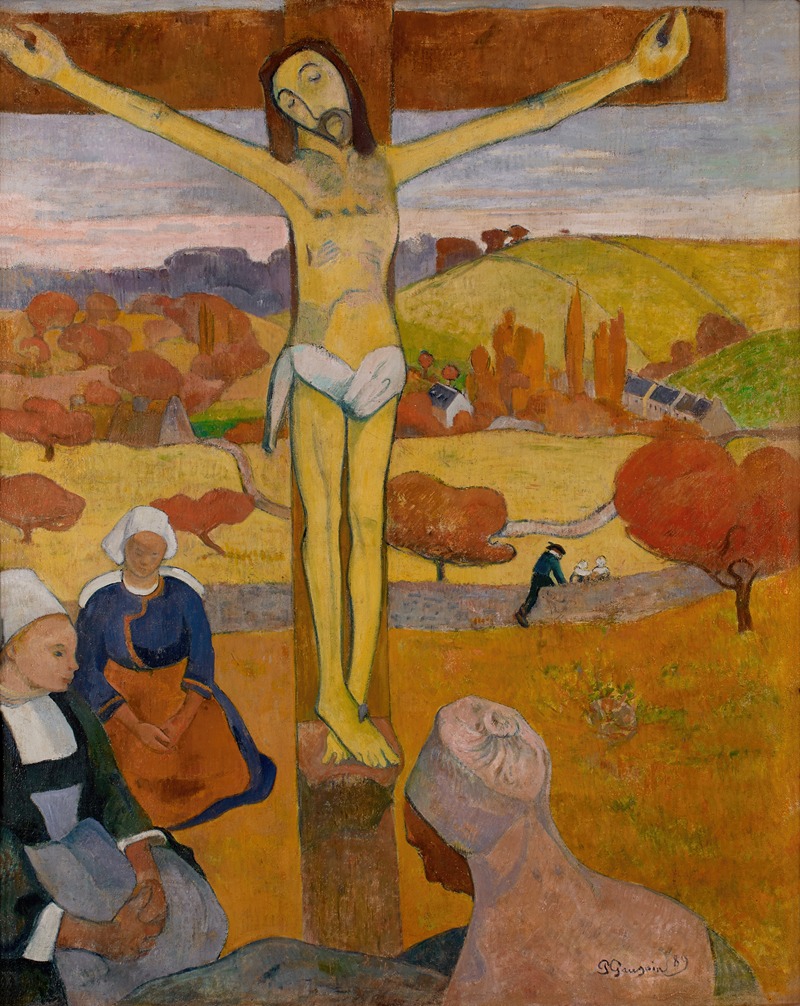 The Yellow Christ by Поль Гоген, 1889 — digital art print download