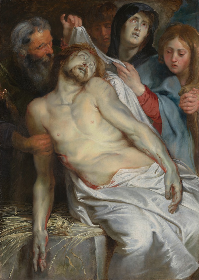 Christ on the Straw by Петер Пауль Рубенс, 1618 — digital art print download