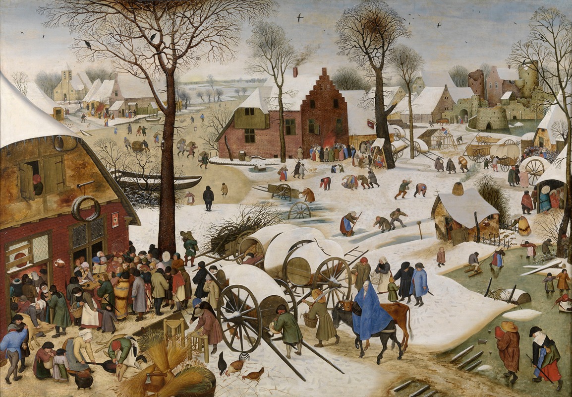 The People's Census at Bethlehem by Питер Брейгель Младший — digital art print download