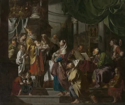 The Presentation of Christ in the Temple by Pieter Jozef Verhaghen, 1767 — digital art print download