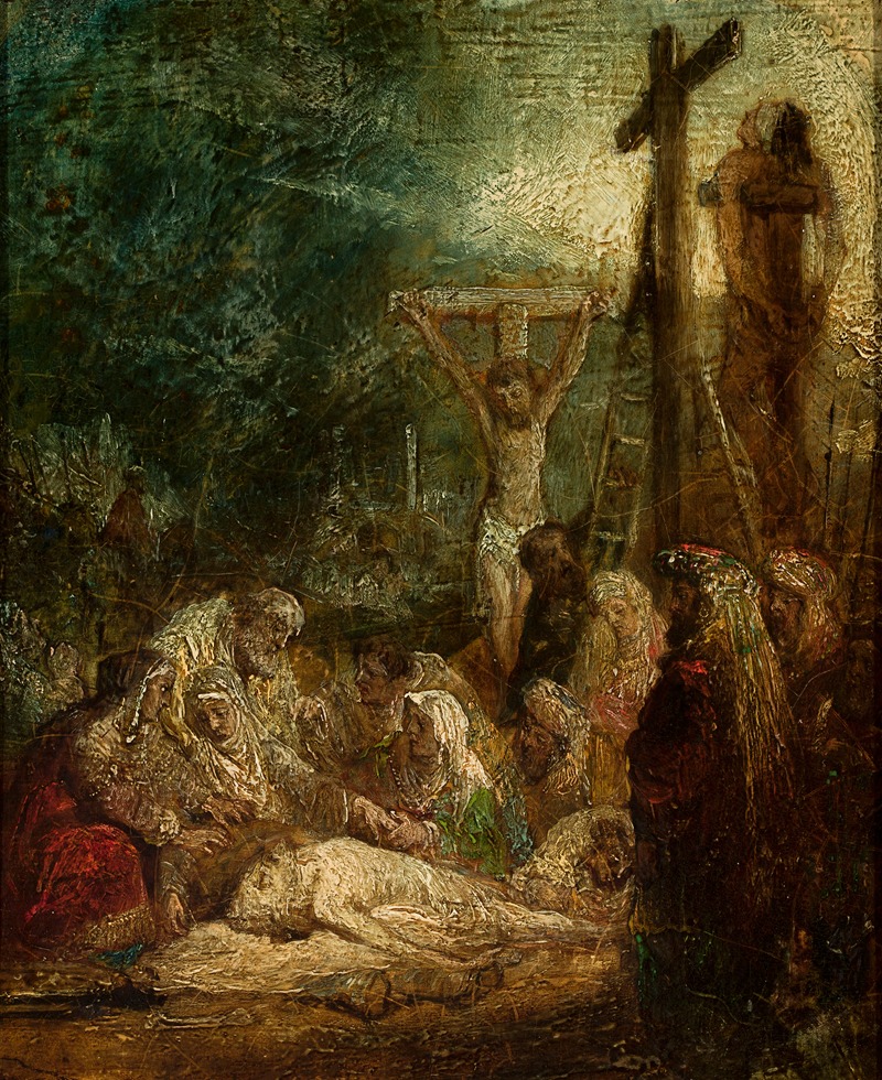 Descent from the Cross by Ричард Паркс Бонингтон — digital art print download