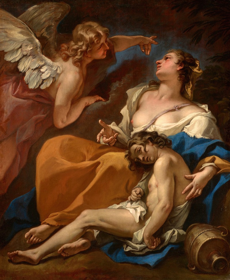Hagar and Ishmael Saved by the Angel — Sebastiano Ricci