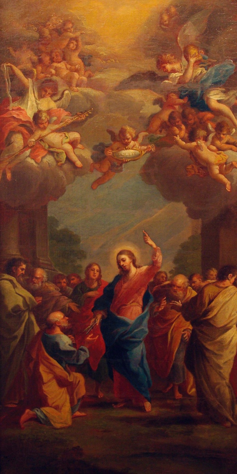Christ hands the keys to St. Peter by Сымон Чехович — digital art print download