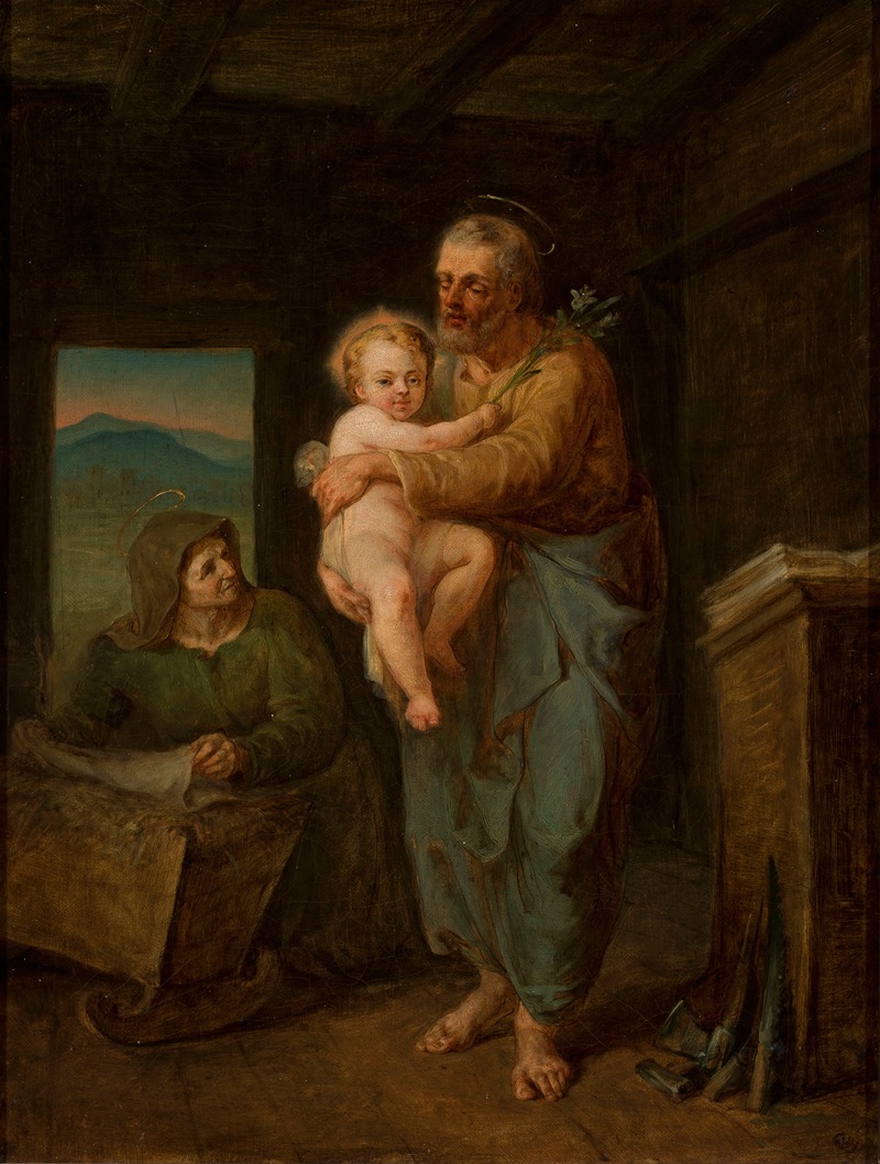 St. Joseph with Jesus and St. Anne — Wojciech Gerson