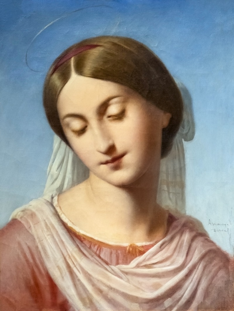Tête de Vierge by Южен Эммануэль Амори Дюваль, 1865 — digital art print download