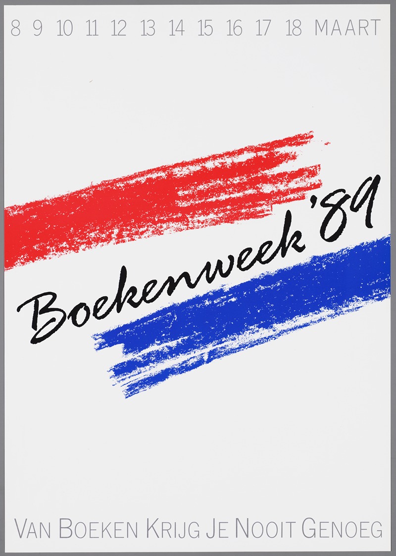 Boekenweek '89 by CPNB, 1989 — digital art print download
