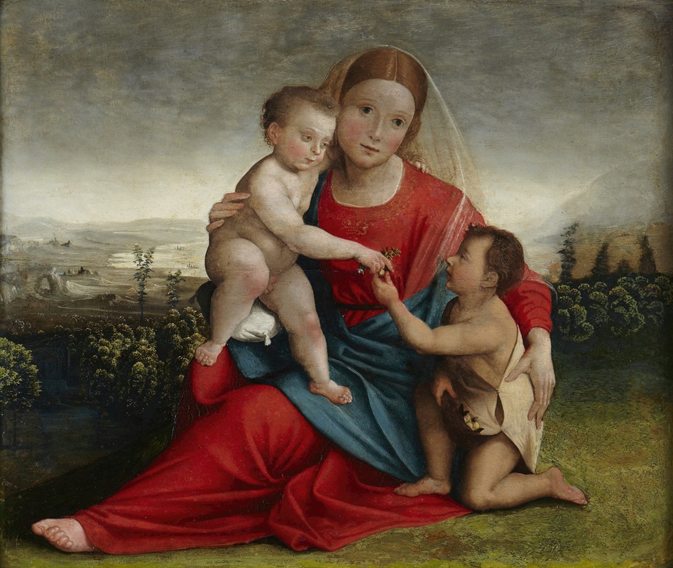 Virgin and Child with the Infant John — Giovanni Francesco Caroto