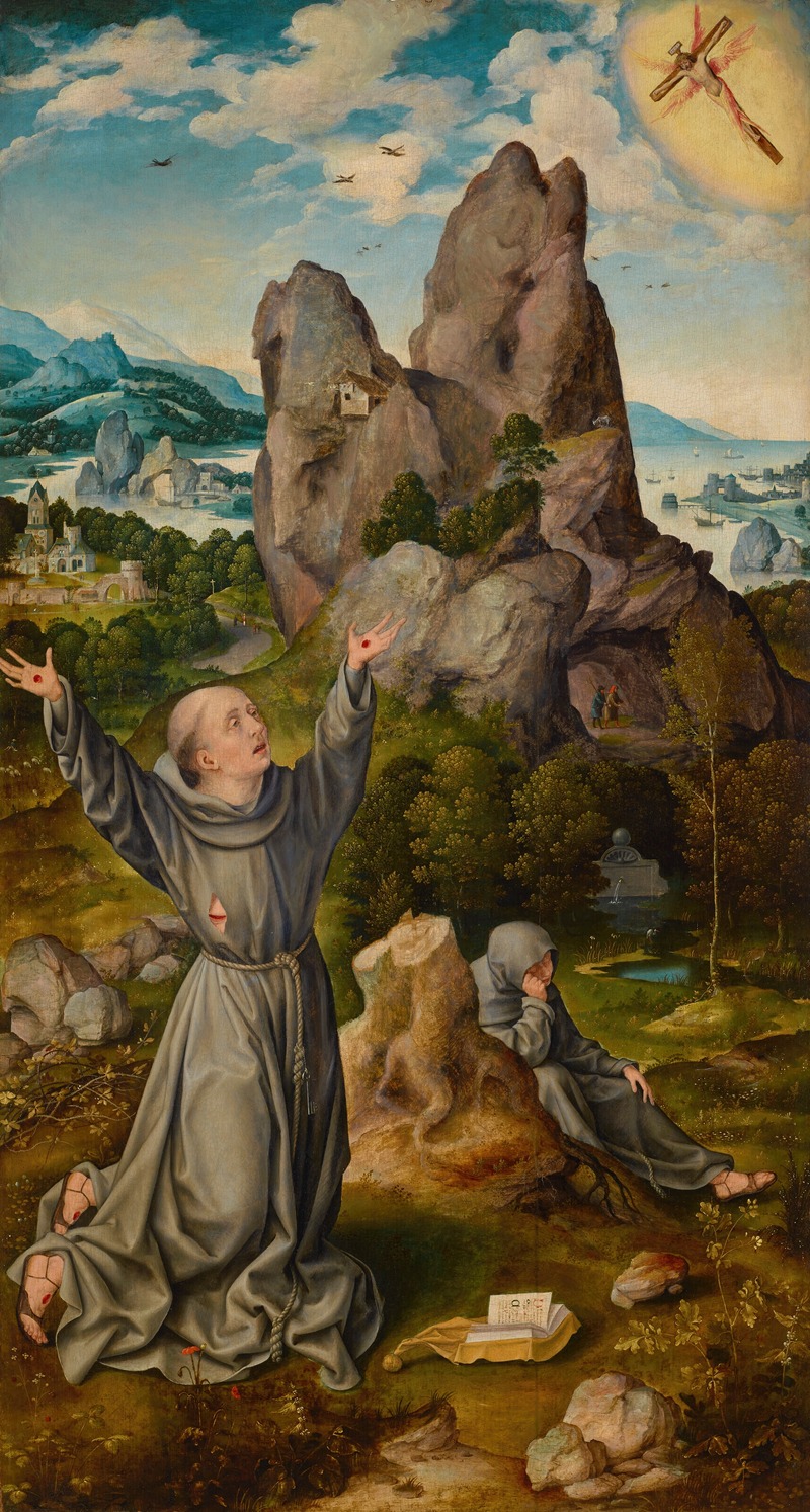 Saint Francis Receiving the Stigmata by Йос ван Клев — digital art print download