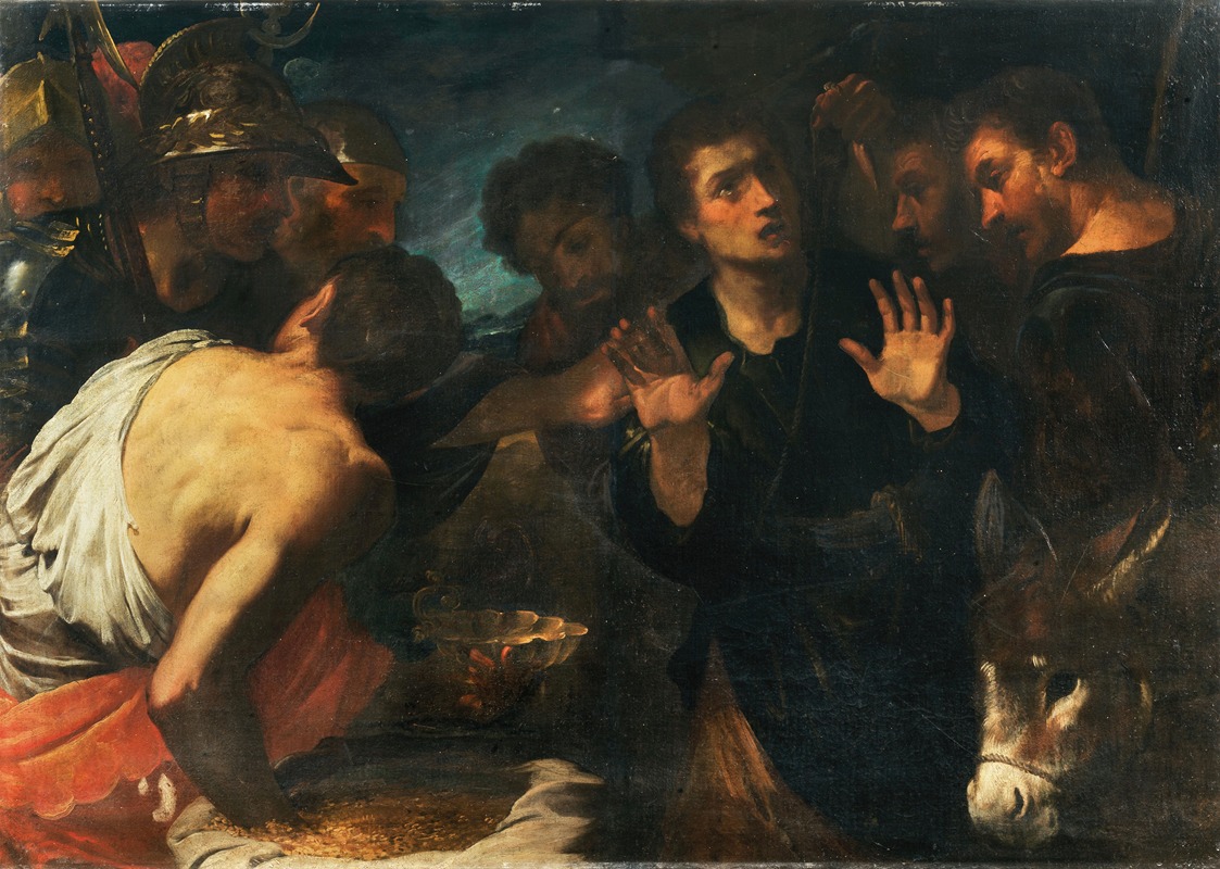 Joseph’s cup found in Benjamin’s sack by Luca Saltarello — digital art print download