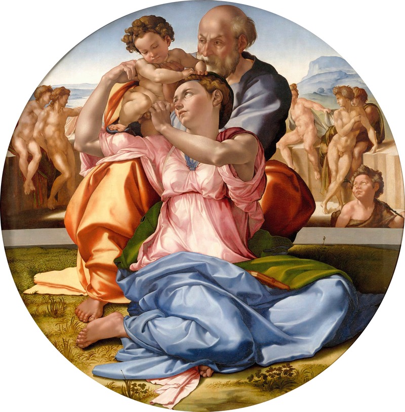 Tondo Doni by Michelangelo — digital art print download