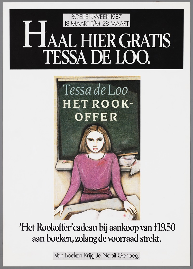 Haal hier gratis Tessa de Loo by CPNB, 1987 — digital art print download