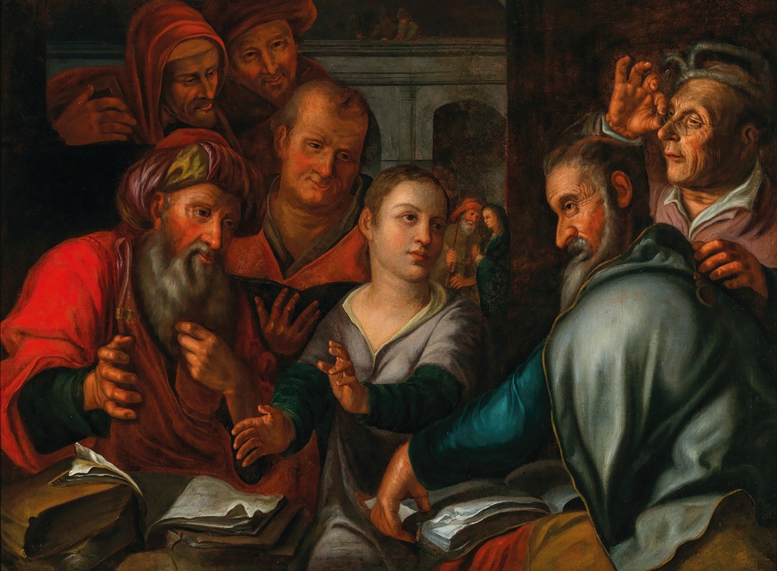 Christ among the Doctors by Pieter Wtewael — digital art print download