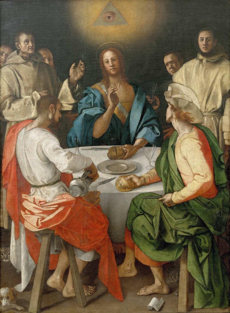 Supper at Emmaus by Понтормо (Джакопо Каруччи), 1525 — digital art print download