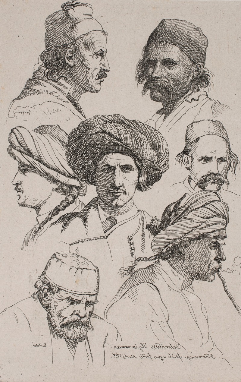 Dalmatiske Fysiognarnier by Якуб Корнеруп, 1857 – 1858 — digital art print download
