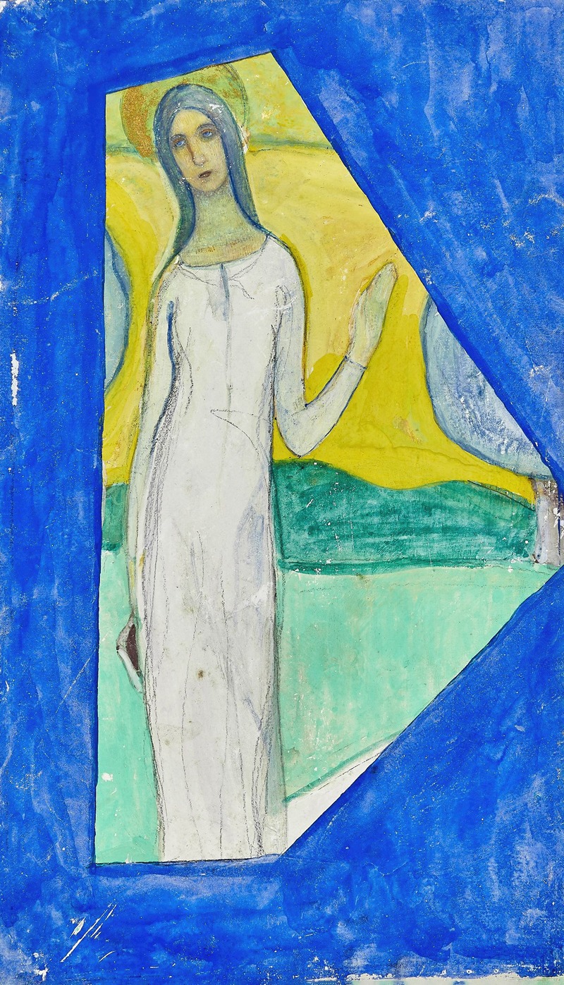 Sainte bénissant ou Figure de sainte — Charles Filiger