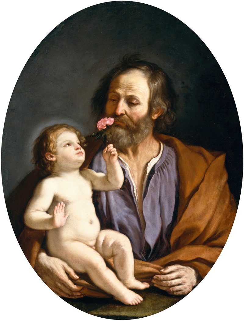 Saint Joseph with the Christ Child — Гверчино