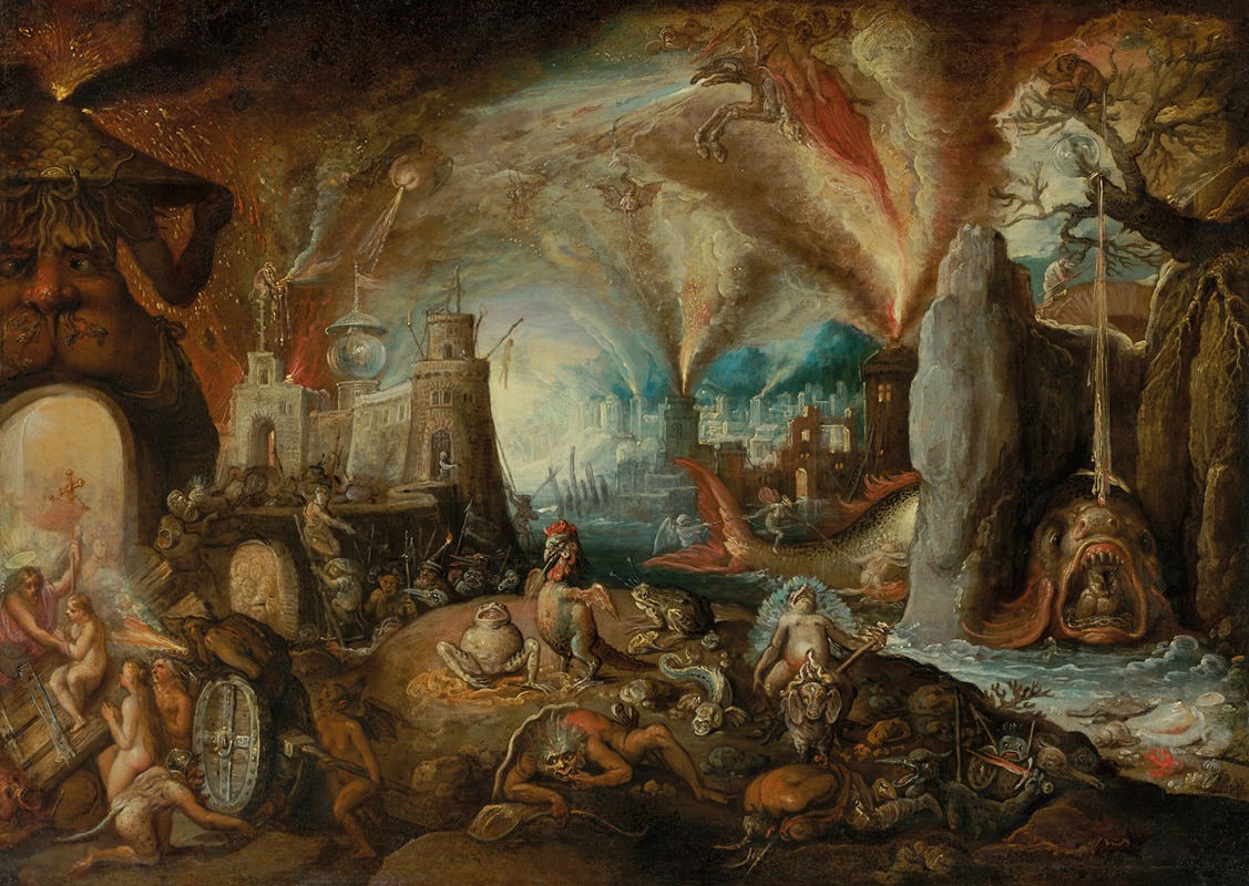 The Harrowing of Hell by Jacob Isaacsz. van Swanenburg — digital art print download