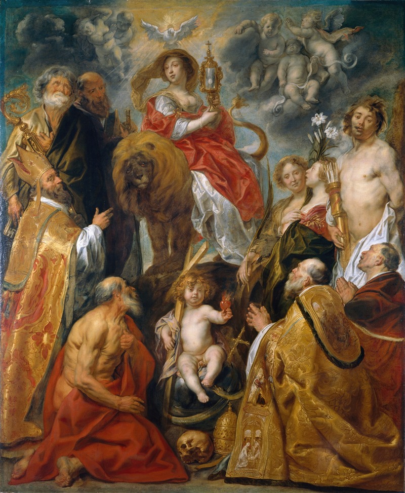 The Veneration of the Eucharist — Jacob Jordaens