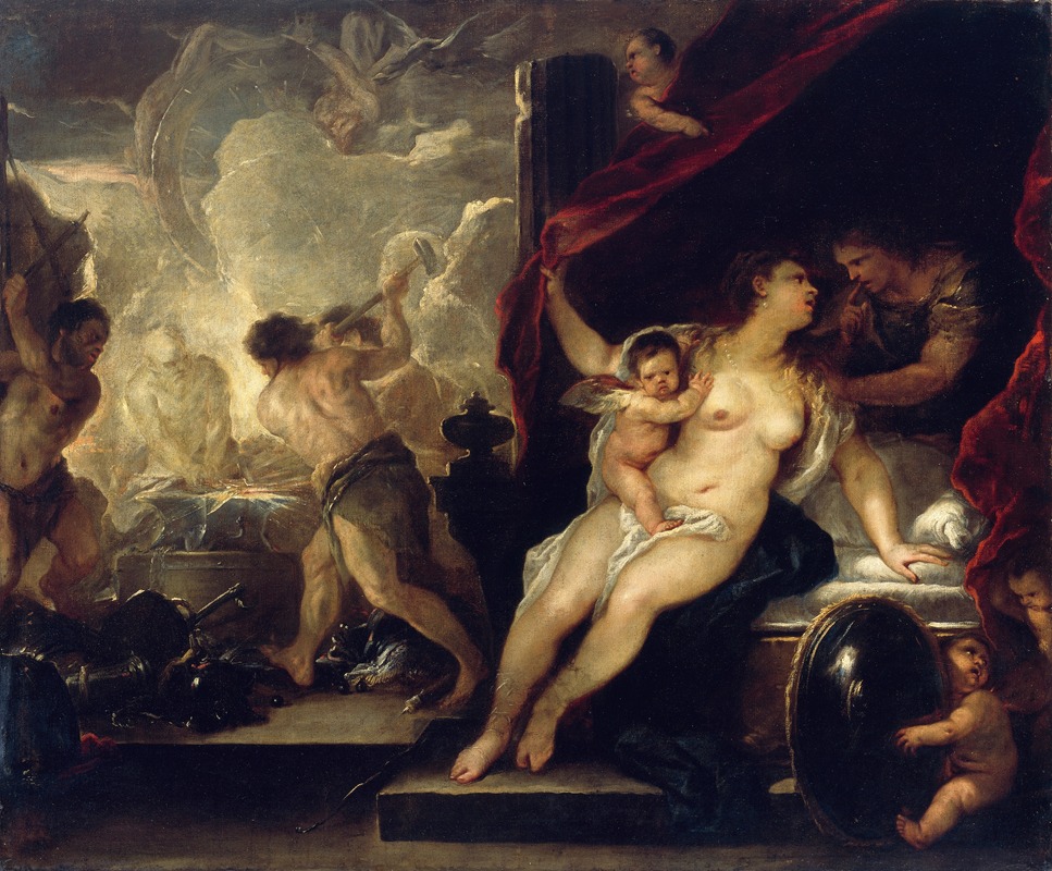 Venus, Mars and the Forge of Vulcan — Luca Giordano