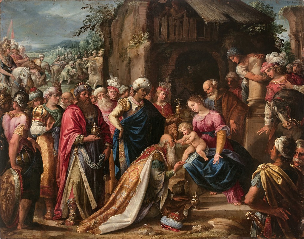L'Adoration des mages by Pietro de LIGNIS — digital art print download
