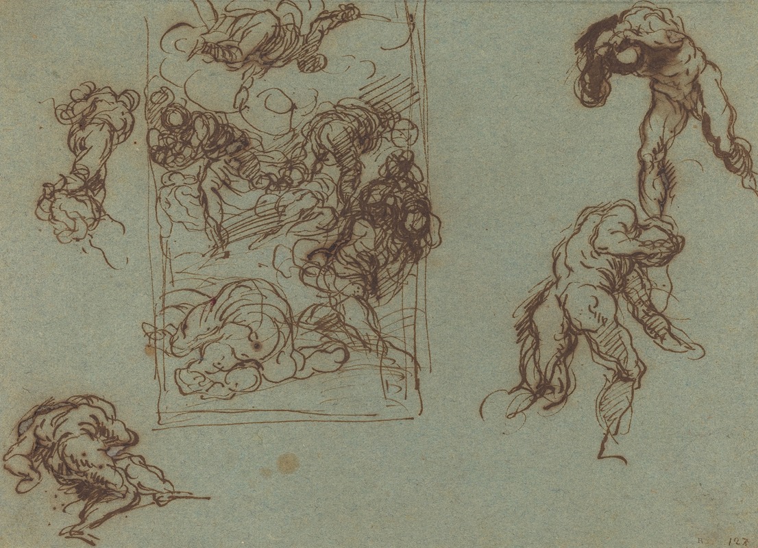 Figure Studies by Якопо Пальма юный — digital art print download
