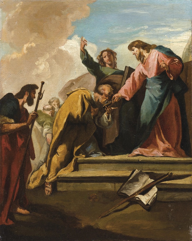 Le Christ et Saint Pierre by Джованни Баттиста Питтони — digital art print download