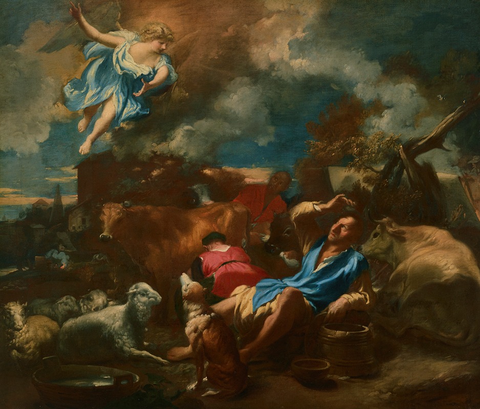 The Annunciation to the Shepherds by Livio Mehus — digital art print download