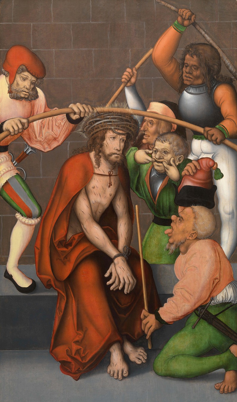 Crowning of Thorns by Master of the Pflock Altarpiece — digital art print download