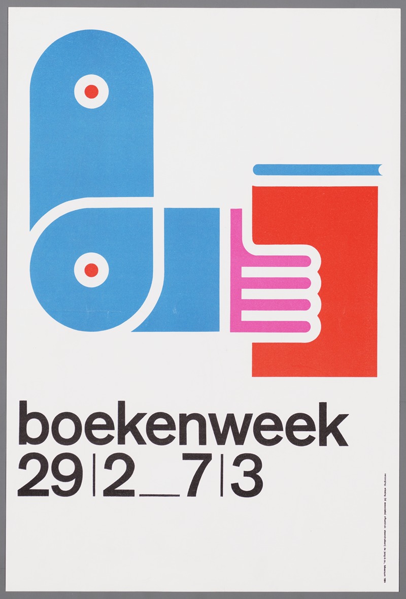 Boekenweek 29|2_7|3 by De Jong & Co., 1964 — digital art print download