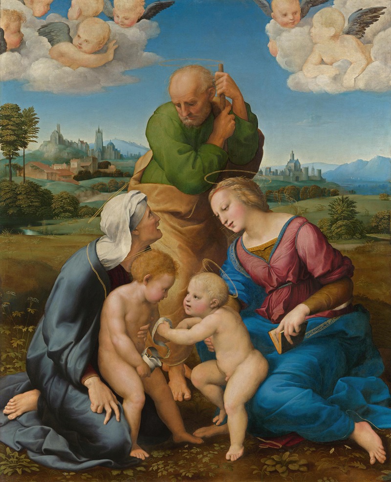 Canigiani Holy Family by Рафаэль — digital art print download