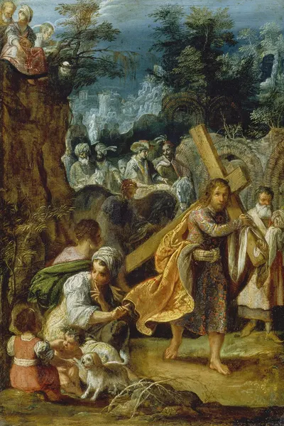 Emperor Heraclius’ Entry into Jerusalem by Adam Elsheimer, 1603-1605 — digital art print download