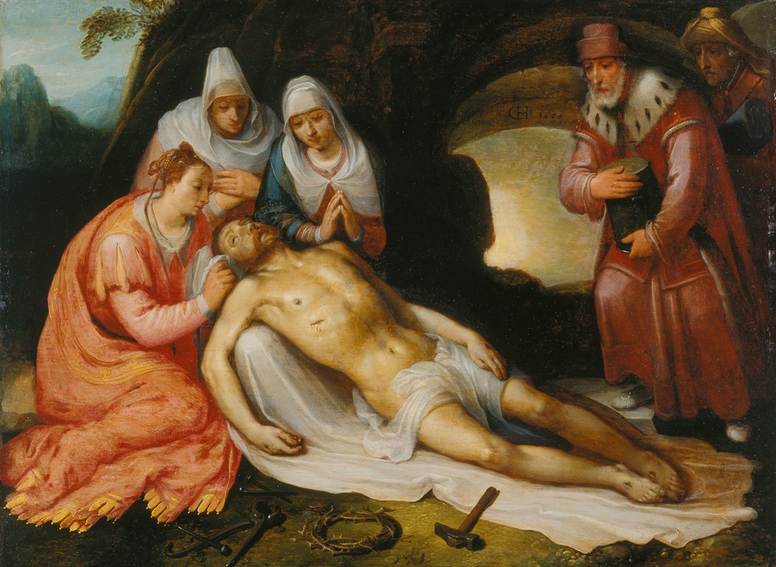 The Lamentation by Корнелис Корнелисз ван Харлем, 1600 — digital art print download