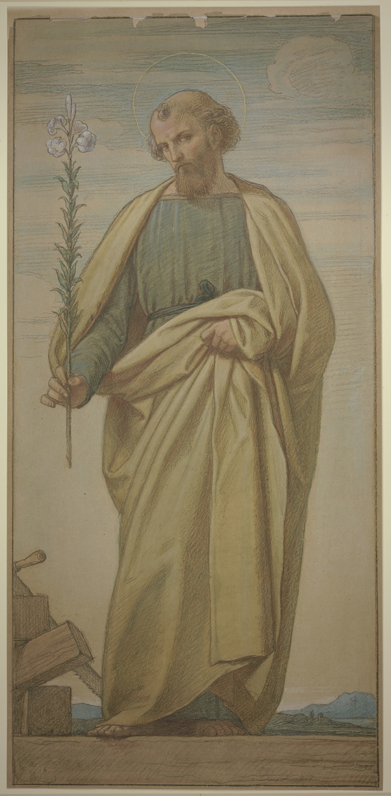 Der Heilige Joseph mit dem Lilienstab — Eduard von Steinle