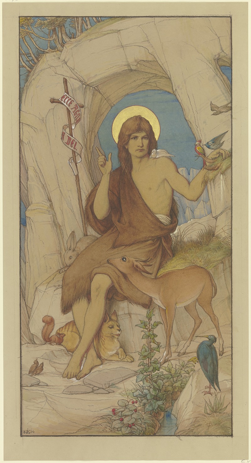 John the Baptist in the Wilderness — Эдуард фон Штайнле