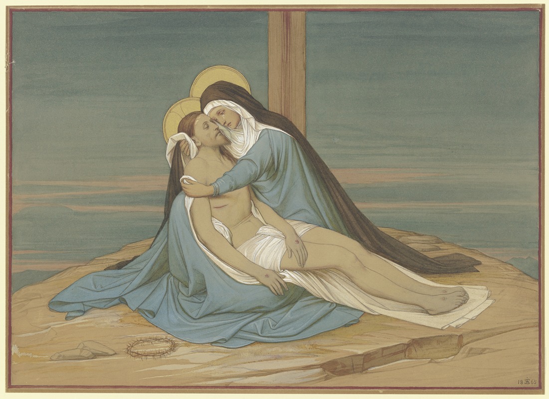 Pietà by Эдуард фон Штайнле, 1865 — digital art print download