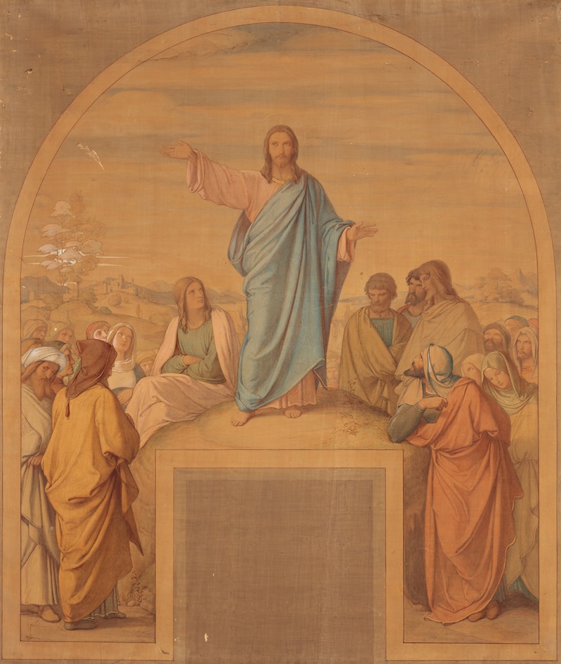 The Sermon on the Mount by Эдуард фон Штайнле, 1837 – 1838 — digital art print download