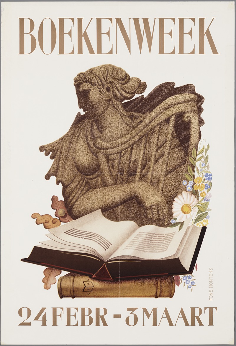 Boekenweek 24 febr – 3 maart by Fons Montens, 1951 — digital art print download