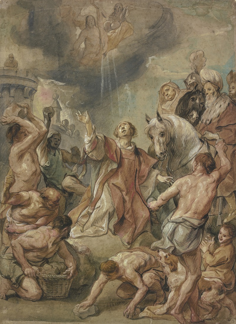 Das Martyrium des Heiligen Stephanus by Якоб Йордаанс — digital art print download