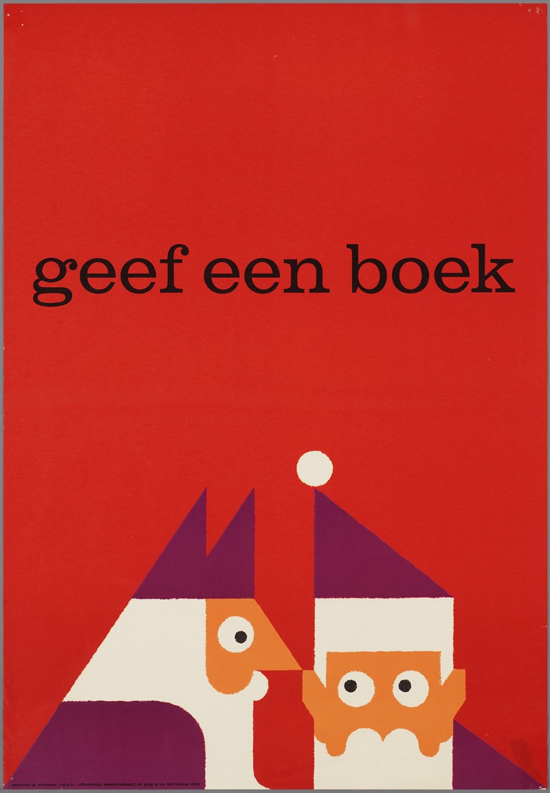 geef een boek by Gerard Wernars, 1959 — digital art print download
