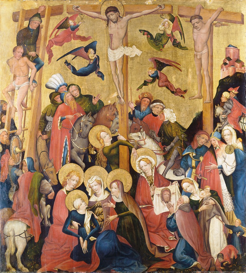 The Crucifixion by Master Of The Middle Rhine — digital art print download