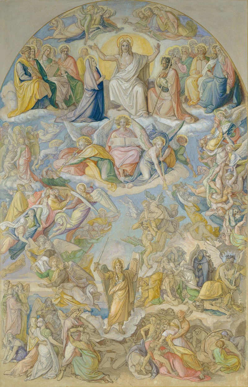 Last Judgement by Петер фон Корнелиус — digital art print download