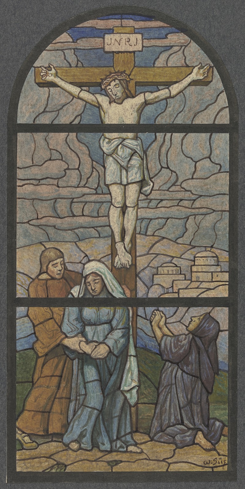 Crucified Christ by Вильгельм Зюс, 1907 — digital art print download