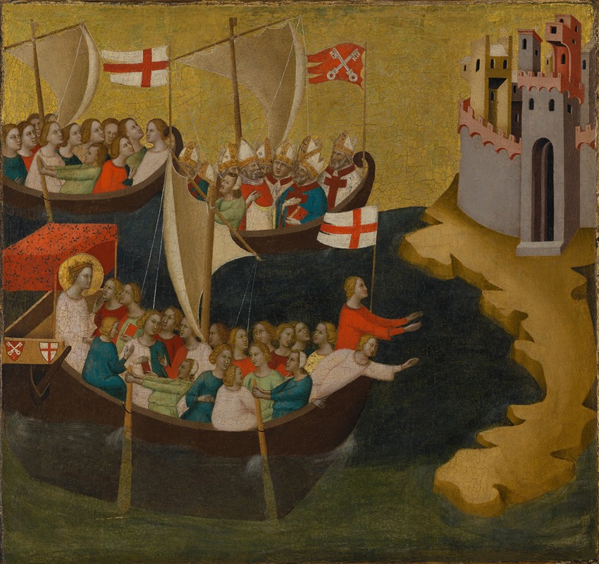 Arrival of Saint Ursula at Cologne — Bernardo Daddi