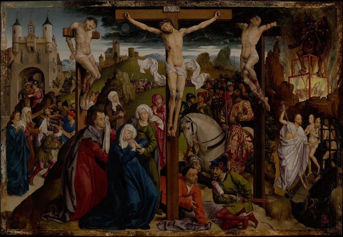 The Crucifixion by Dreux Budé Master — digital art print download