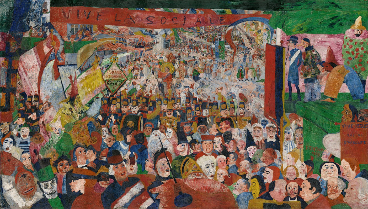 Christ's Entry into Brussels in 1889-1888 — James Ensor